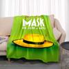 3D MASK Cartoon Blanket Jim Carrey Pattern Bedroom Living Room Home Decoration Picnic Blanket Children's Room Blankets for Beds
