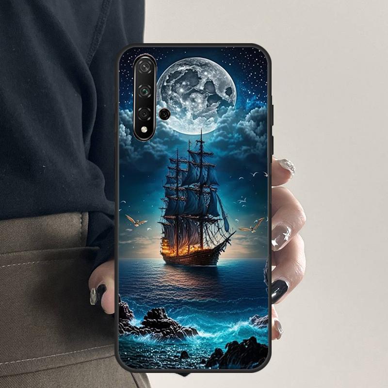 

Ships Paintings For Huawei Nova 12i 11i 8i 12s 9 10 SE Y91 Y90 Y60 Y70 Y72 Y61 P20 P40 P30 Lite P60 Pro Case Huawei Nova 9