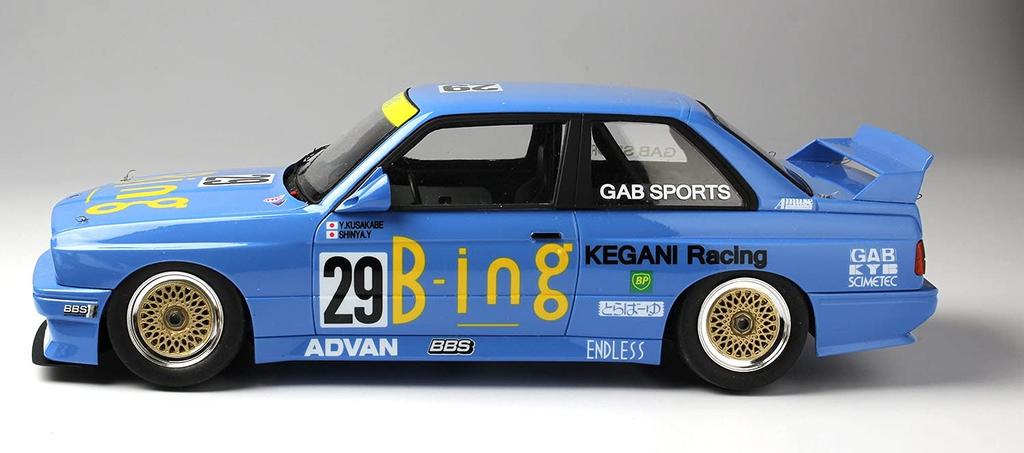 Racing Series BMW M3 E30 1990 InterTEC Klassevinner på Fuji Speedway Plastmodell PN24019 PLATZ/NuNu 1/24 Gr.A