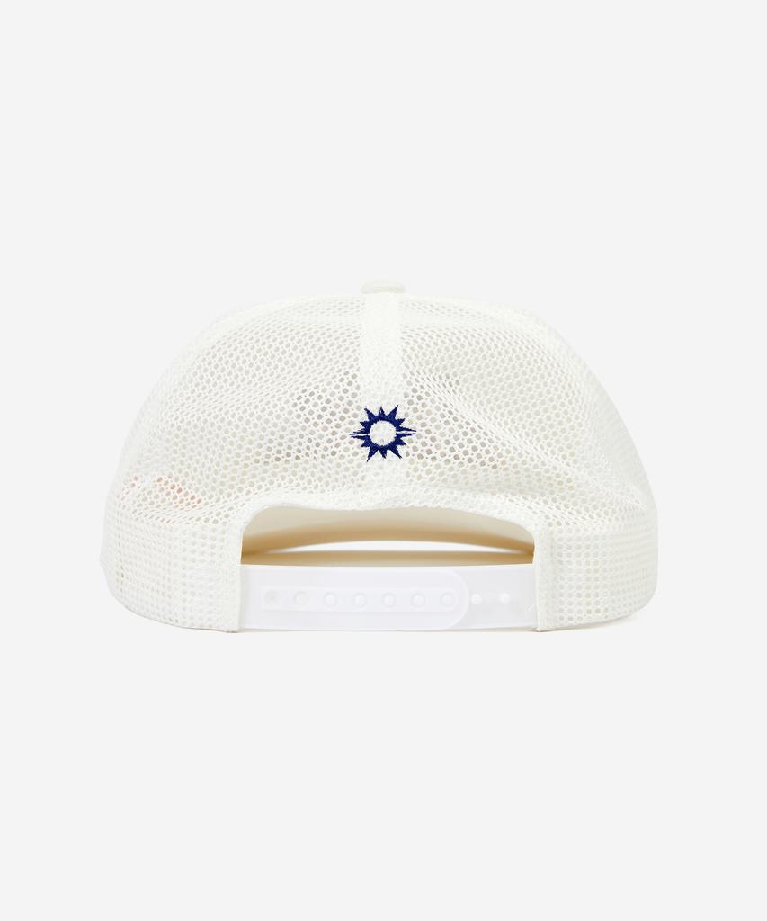 HELLO SUNRISE Heritage Logo Relaxed Fit 5P Cap_White