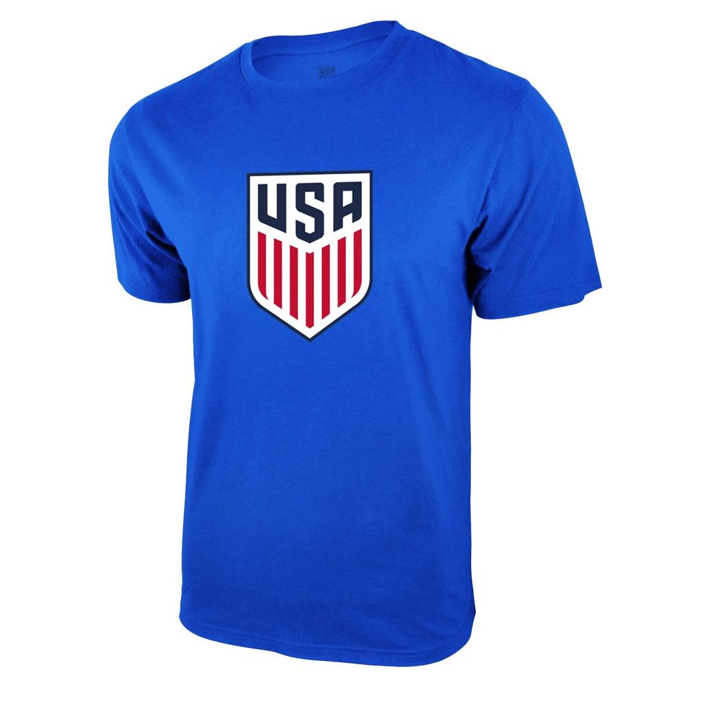 Icon Sports EE. UU.. Federación de Fútbol USMNT Camiseta para Adultos Azul Real Color del Logo