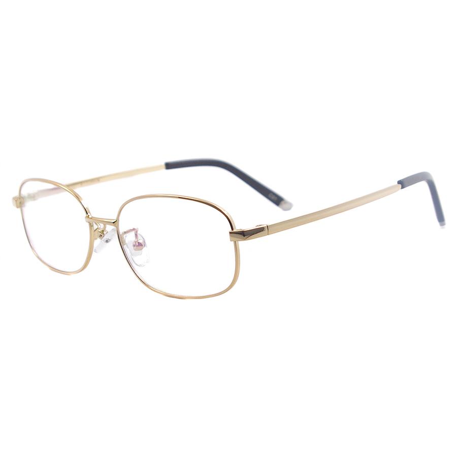 

Women Oval Eyewear Full Frame Flexible Memory Titanium Fashion Rectangle Metal Eyeglasses For Optical Prescription Lenses золотой