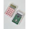 Mini Calculator 8-Digit LCD Display Transparent Portable Calculator for Students