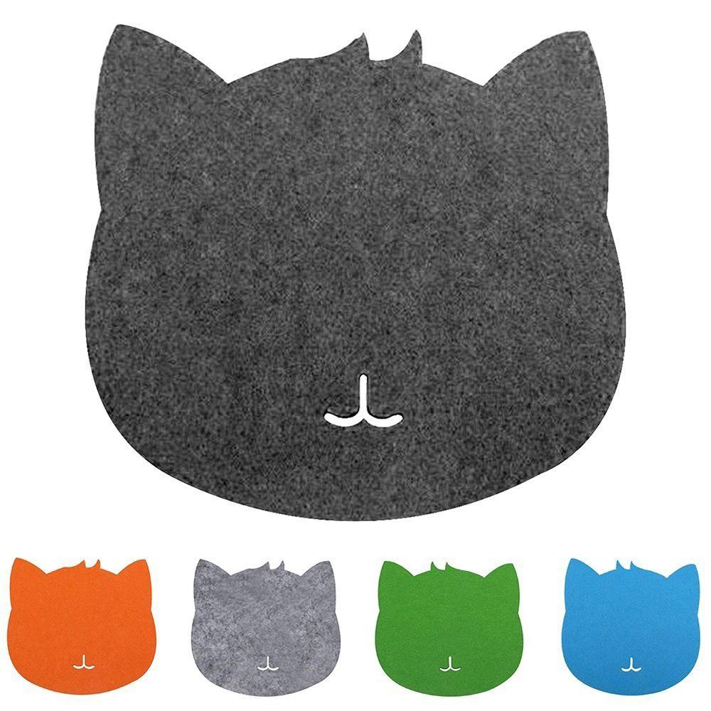 Mats Thicken Cloth Optical Cute Cat Mouse Mat Cat Design Pad for Computer