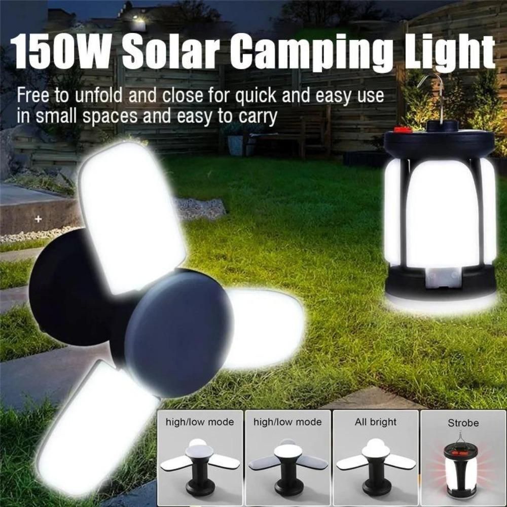 Außenbeleuchtung LED Blatt Campinglampe Hängende Notfall-Solar-USB-wiederaufladbare Zelt-Campinglichter Angel-Reise-Laternen