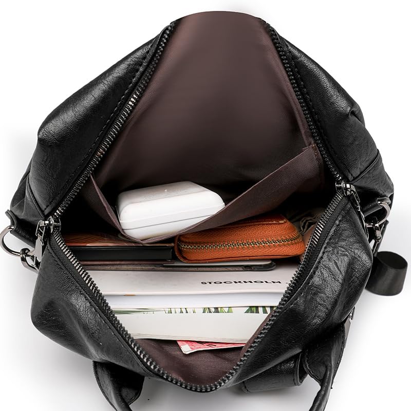 Kayiyasu Damen 3-Wege-Rucksack, Leicht, Wasserdicht, Mehrere Fächer, Rückentasche, A4-Format, Multifunktional, Diebstahlschutz, Lässig, Perfekt für