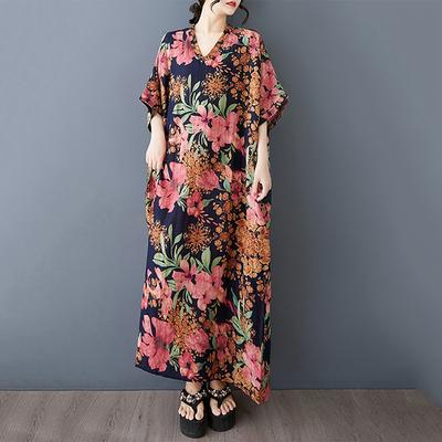Floral Print A-line Dress ZMY1035