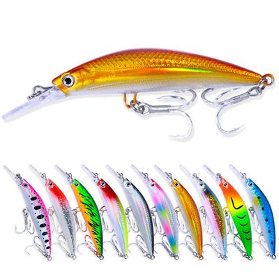 Jerkbait for Bass Minnow Fishing Lure for Trout, Pike, and Bass Long Distances Submerged Saltwater Fishing Lures