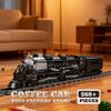 Retro Train Building Blocks Set MOC City Railway Locomotive Bricks Creative Model Tracks Rail Cars Toys Adult Children Gifts DIY