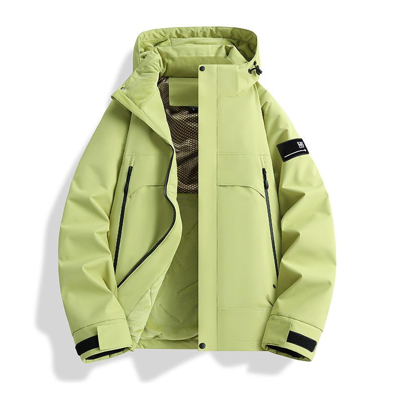 2026 Outdoor Warm Plus Size Waterproof Windproof Winter Hooded Ski Jacket with Graphene