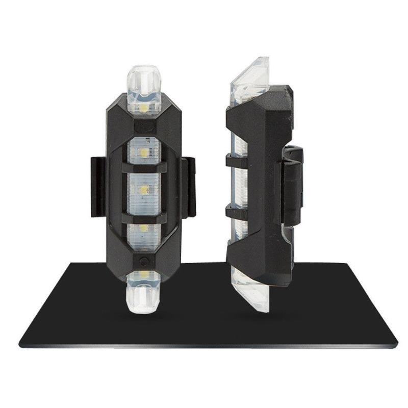 New Cycling 5 LED USB Rechargeable Bike Bicycle Tail Warning Light Rear  Night Riding Bicycle Safety
