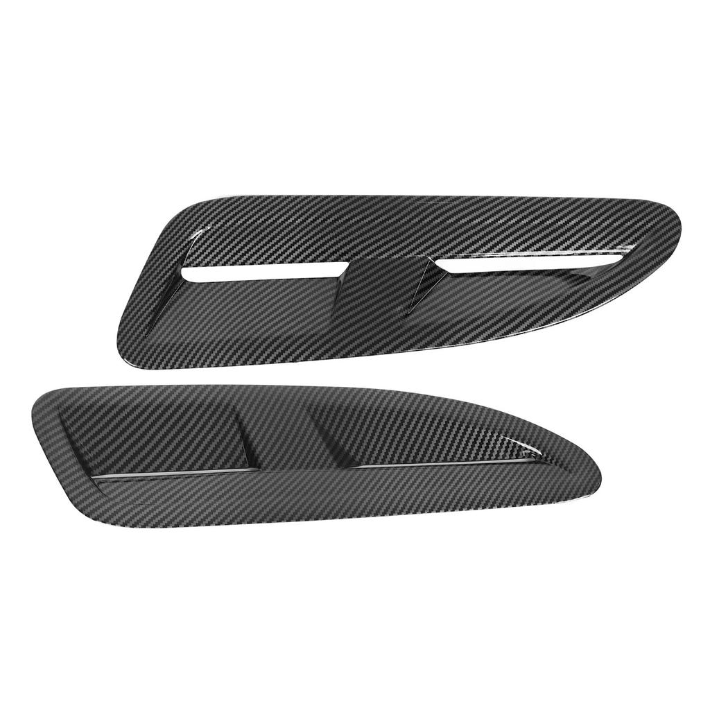 2 st Huventilslist Kolfiberfärg Motorhuv Luftutsläppskydd Ersättning för Jaguar XK8 XKR