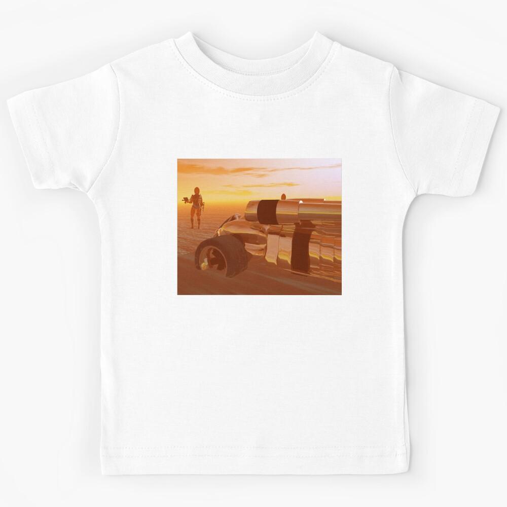 ARES CYBORG IN THE DESERT OF HYPERION,Sci Fi Project Kids T-Shirt 140