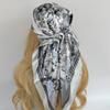 Luxury  Silk Satin Square Scarf Women Hijab Bandana Muslim Headscarves Shawl Wrap Ladies Headband Neckerchief Foulard 90Cm