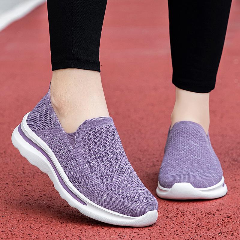 Old Beijing Breathable Mesh Slip-On Shoes for Elderly - Comfortable, Non-Slip, Soft Sole for Men and Women