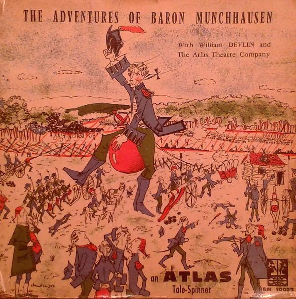 10-дюймовая пластинка WILLIAM DEVLIN THE ATLAS THEATRE Приключения барона Мюнхгаузена EN10023 Atlas 1960 Великобритания Саундтреки Мюзиклы Б/у