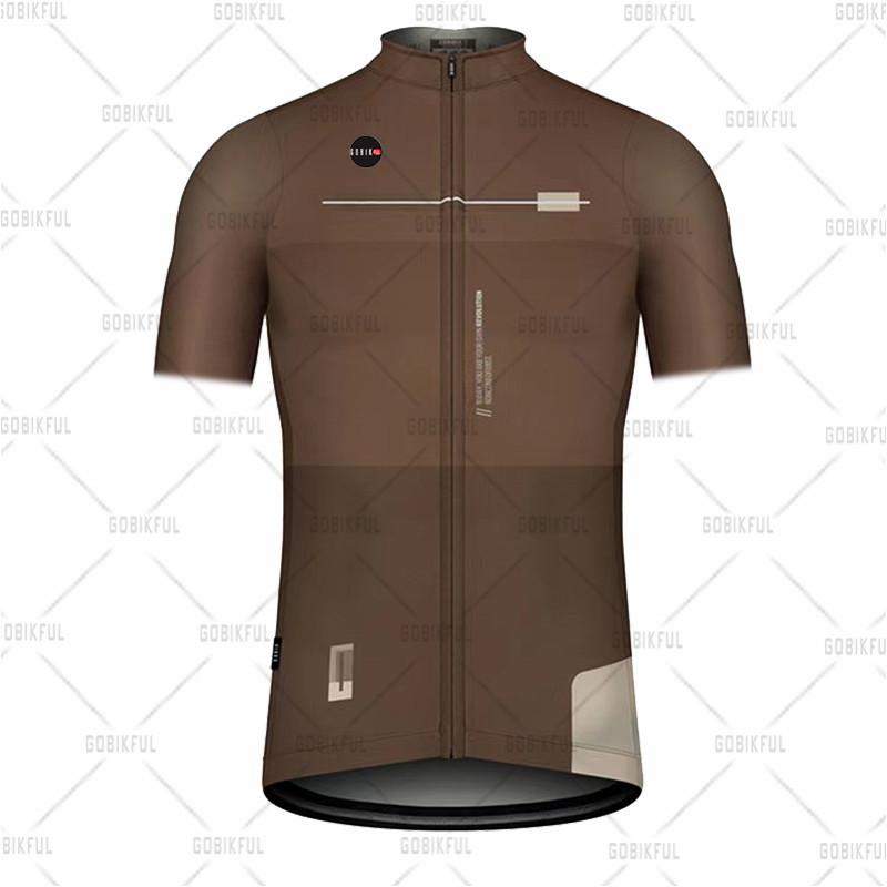 2024 Gobikful Summer Cycling Jersey Set Man Short Sleeve Mountain Bike Cycling Wear Triathlon Bicycle Clothing MTB Bike Shirts