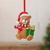 Christmas Decoration Christmas Tree Pendant Resin Santa Foreign Trade Pendant Small Accessories Christmas Snowman Ornaments