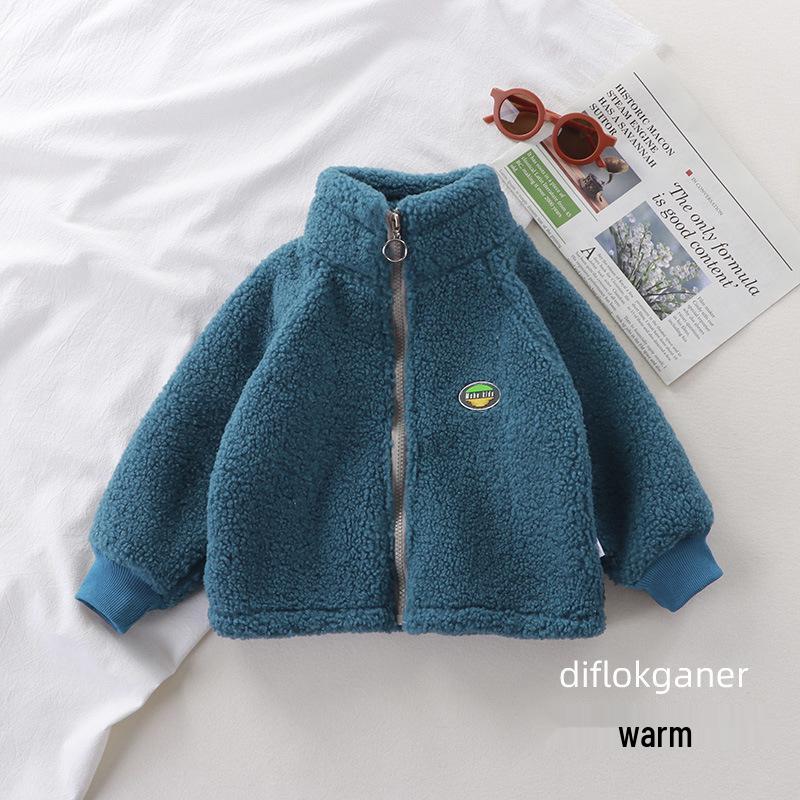 Kids' Teddy Fleece Jacket: Cozy Lambswool for Boys & Girls, Perfect for Autumn & Winter Warmth