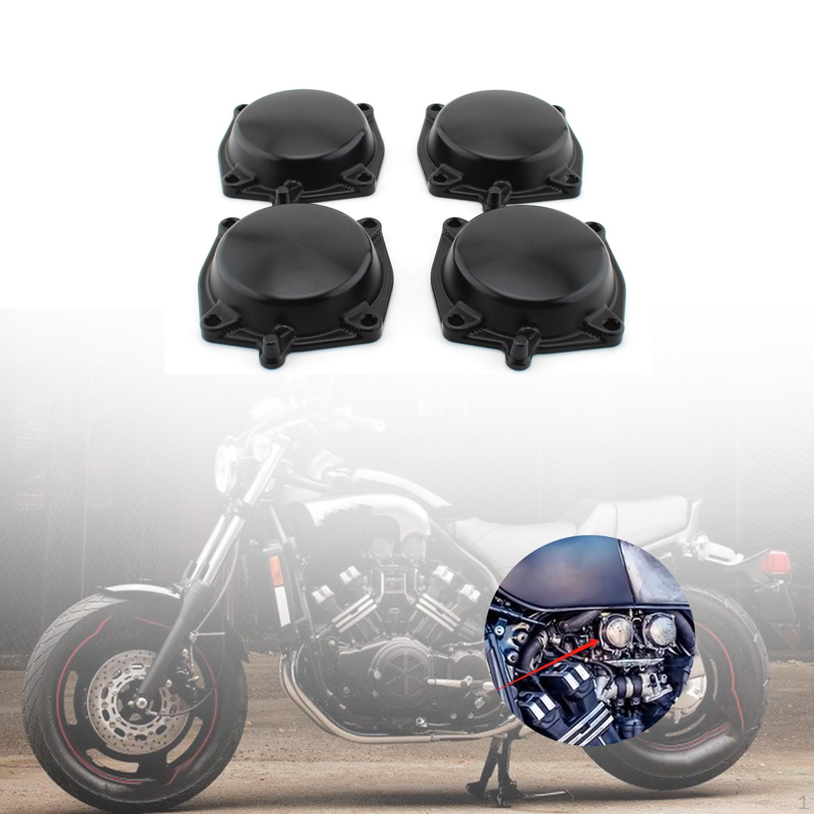 

4x Крышка карбюратора верхняя алюминиевый сплав для Yamaha V-max1200 1988-2007 чёрный