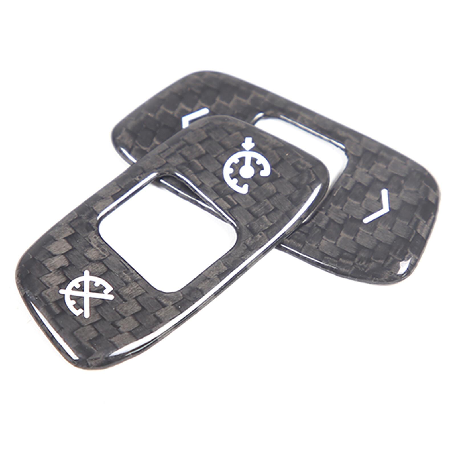 Real Carbon Fiber Steering Wheel Switch Button Cover Trim For Corvette C8 20-25