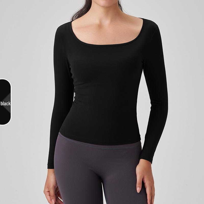 

Women s Nude-Feel Long Sleeve Yoga Top: Pilates, Waist-Cinched, Outdoor Fitness, Versatile High-End Activewear XL