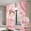 Digital Printed Curtains with Ballet Girl Design, Stylish Window Drapes for Living Room Bedroom Home Decoration and Kitchen