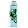 1PC Soccer Player Silhouette Group 750ml Color Plastic Sports Water Bottle Leakproof Flip Straw Lid Suitable for Sports Office Home Use