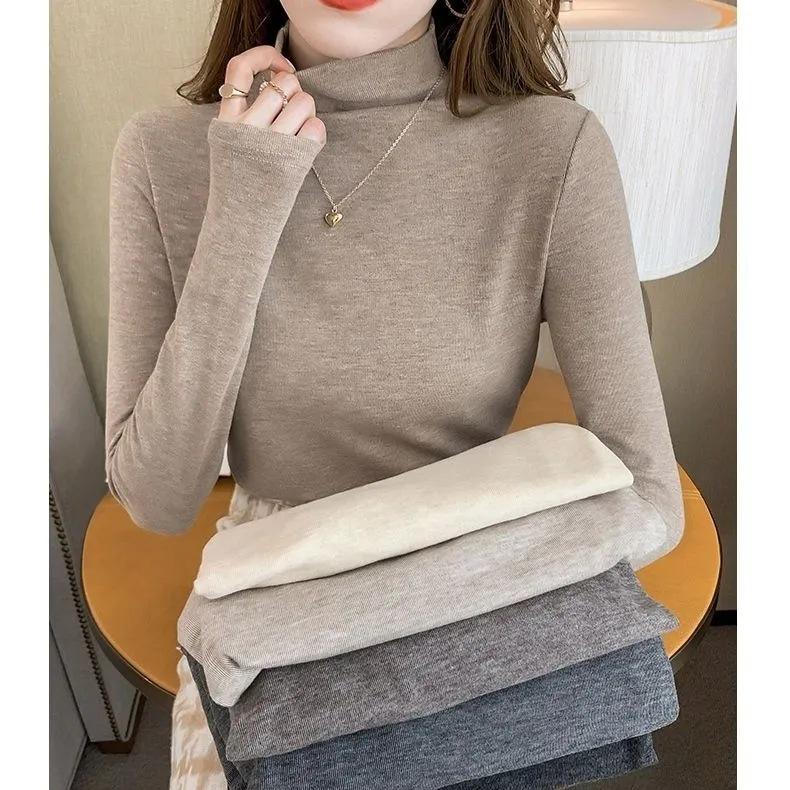 Women's Elegant High Neck Long Sleeve Winter Top