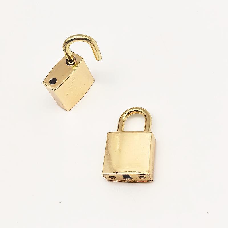 1Piece Metal Bag Lock Square Padlock Closure Clasp Buckle Luggage Lock Clasp Diy Bags Handbags Hardware Decorative Accessories