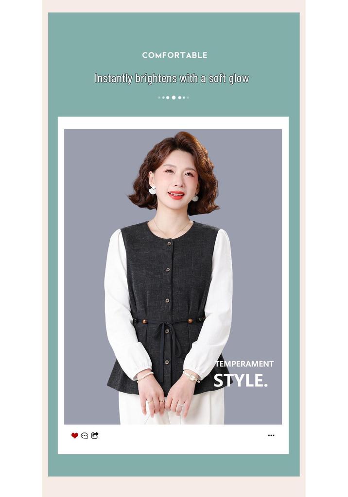 Mother's Day Spring Slimming Jacket for Petite Middle-aged Women - 2026 New Style