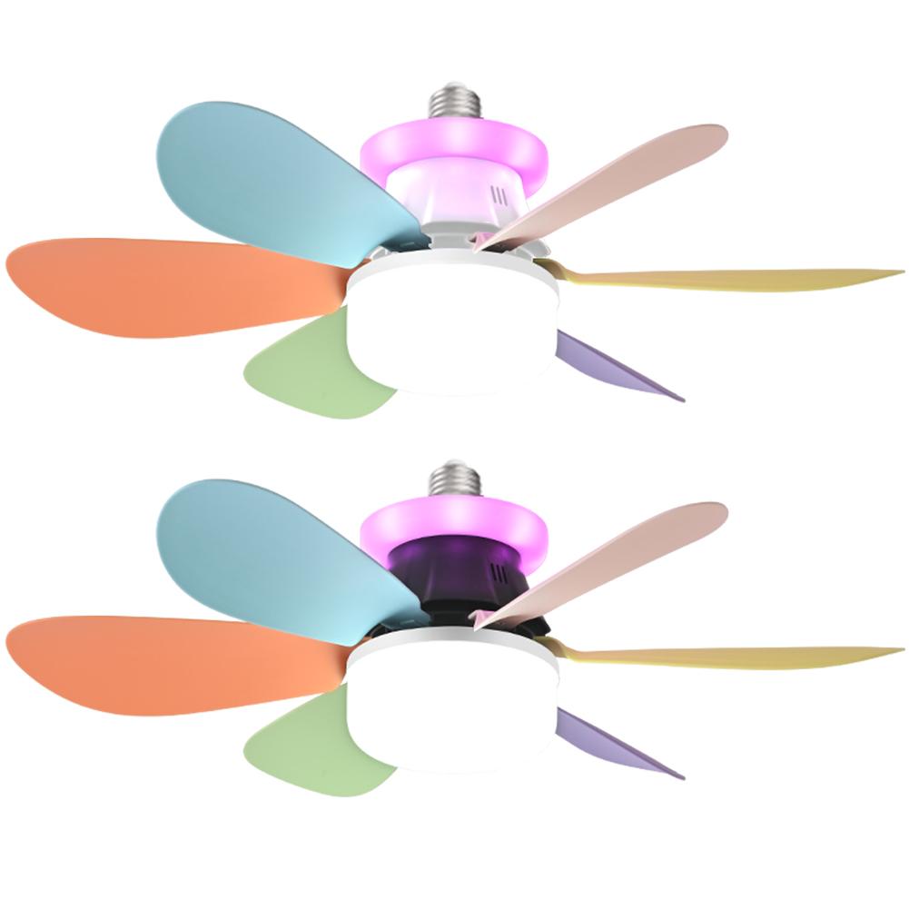 40W Flush Mount Ceiling Fan Lamp with Remote Decorative Ceiling Fanlight Stepless Dimming Small Ceiling Fanlight for Living Room