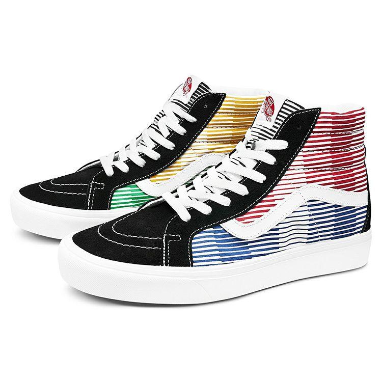 Vans Sk8 Reissue Retro Casual High-Top Skate Shoes Unisex Sneakers Red Blue VN0A3WMCWX7