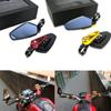 Motorcycle Modified Handlebar Rearview Mirrors Easy Install Moto Rear View Mirror  Aluminum Universal Motor Rearview Side