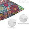 Custom Bohemia Ethnic Floral Mandalas Cushion Cover Soft Polyester Throw Pillow Case For Sofa Living Room Decoration Pillowslip