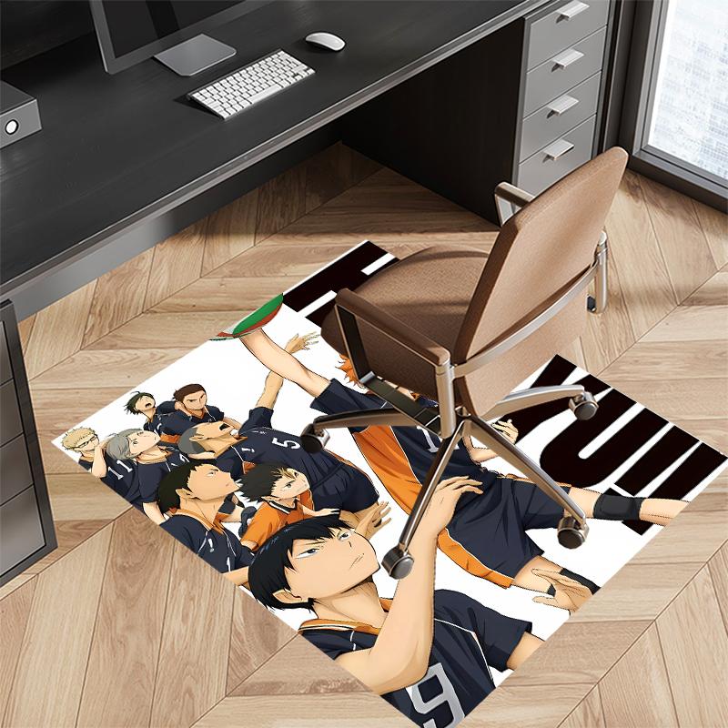 Haikyu Printed Absorbent Washable Carpet, Non-Slip Bathroom Mats, Kitchen Rugs, Yoga Mat,Living Room Entrance, Camping Picnic Rugs