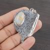 Natural Aquamarine Gemstone 925 Sterling Silver Jewelry Designer Pendant 2.09" AJP-2421