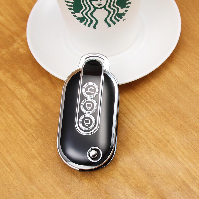 Wuling Hongguang MiniEV Key Case: Cute Macaron Shell Car Decoration for Women & Men