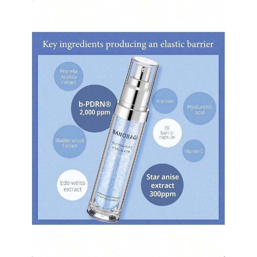 Banobagi Rejuvenating Vital Serum 30ml| Hydrating Serum For Dry Sensitive Skin | Korean Vitamin C Serum For Face Wrinkle Remover | Skin Barrier