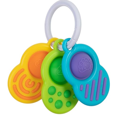 

Fat Brain Toys Dimple Clutch Грызунок-игрушка для младенцев FA348-1 Оригинальный Желтый, Синий и Лаймовый Зеленый