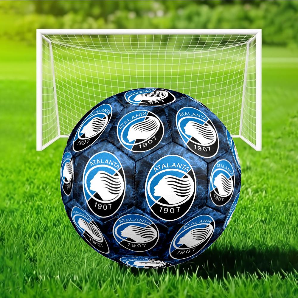 Football Atalanta Soccer Ball Size 5 Soccer Ball, Machine-stitched, Soft and Comfortable, Suitable for Training and Matches Fan Gift