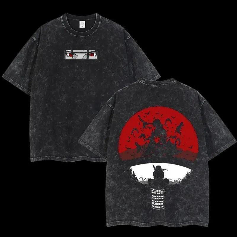 shirts Retro Vintage Limited Uchiha the Betrayer - Naruto Anime Double Printed