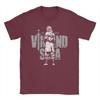 Men T-Shirt Japanese Thorfinn Karlsefni     Vintage Cotton Tees Short Sleeve Vinland Saga T Shirts Round Collar Clothes Graphic