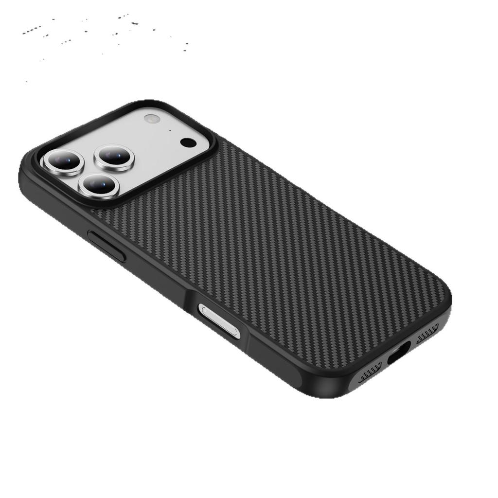 iPhone 17 Pro Max Carbon Fiber Magnetic Ring Case
