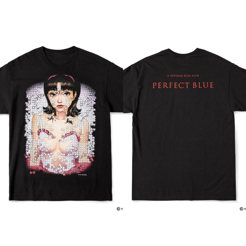 PERFECT BLUE T-shirts Womens Retro Graphic Oversized Y2k Short Sleeve Streetwear High-end Luxury Streetwear Soft Unisex Couples