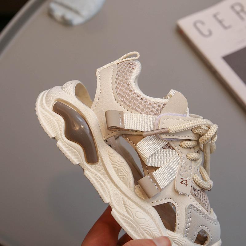 Girls shoes children's sports dad shoes 2025 boys sandals spring middle and older children baby casual soft sole breathable