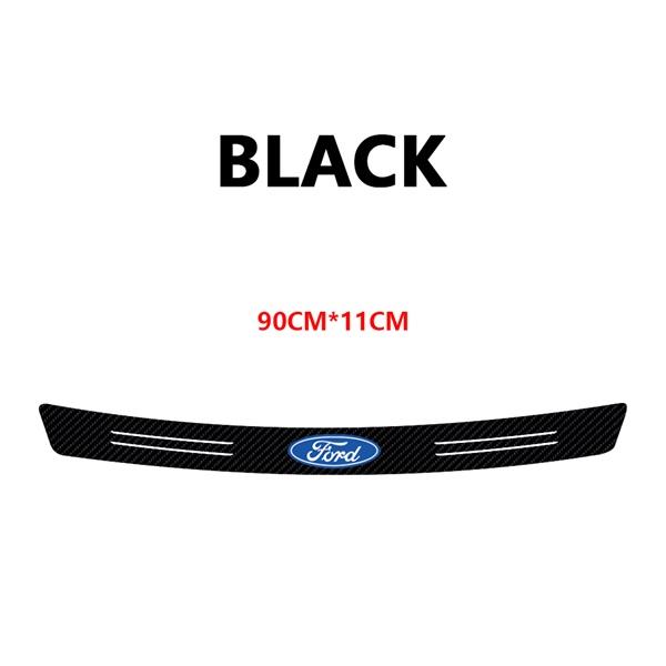Car Carbon Fiber Trunk Tail Bumper Protector Sticker Accessory For Ford Ranger Focus Kuga Mustang ST Transit Mondeo Fusion Fiest