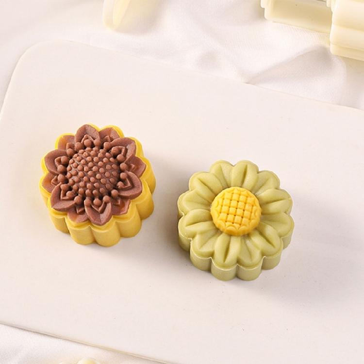 Sonnenblumen Form Mondkuchen Pressform Keksstempel Mondkuchenhersteller Dekorationswerkzeug