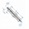 Adapter sleeve reduction tripod 1/4" to 3/8" tripod aluminum 68 mm