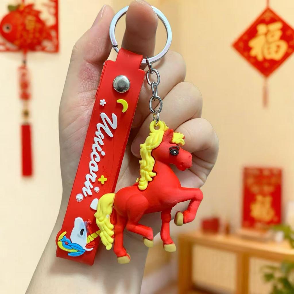 Doll Keychain 2026 Pony New Year's Zodiac Pendant Small Gift Car Bag Pendant